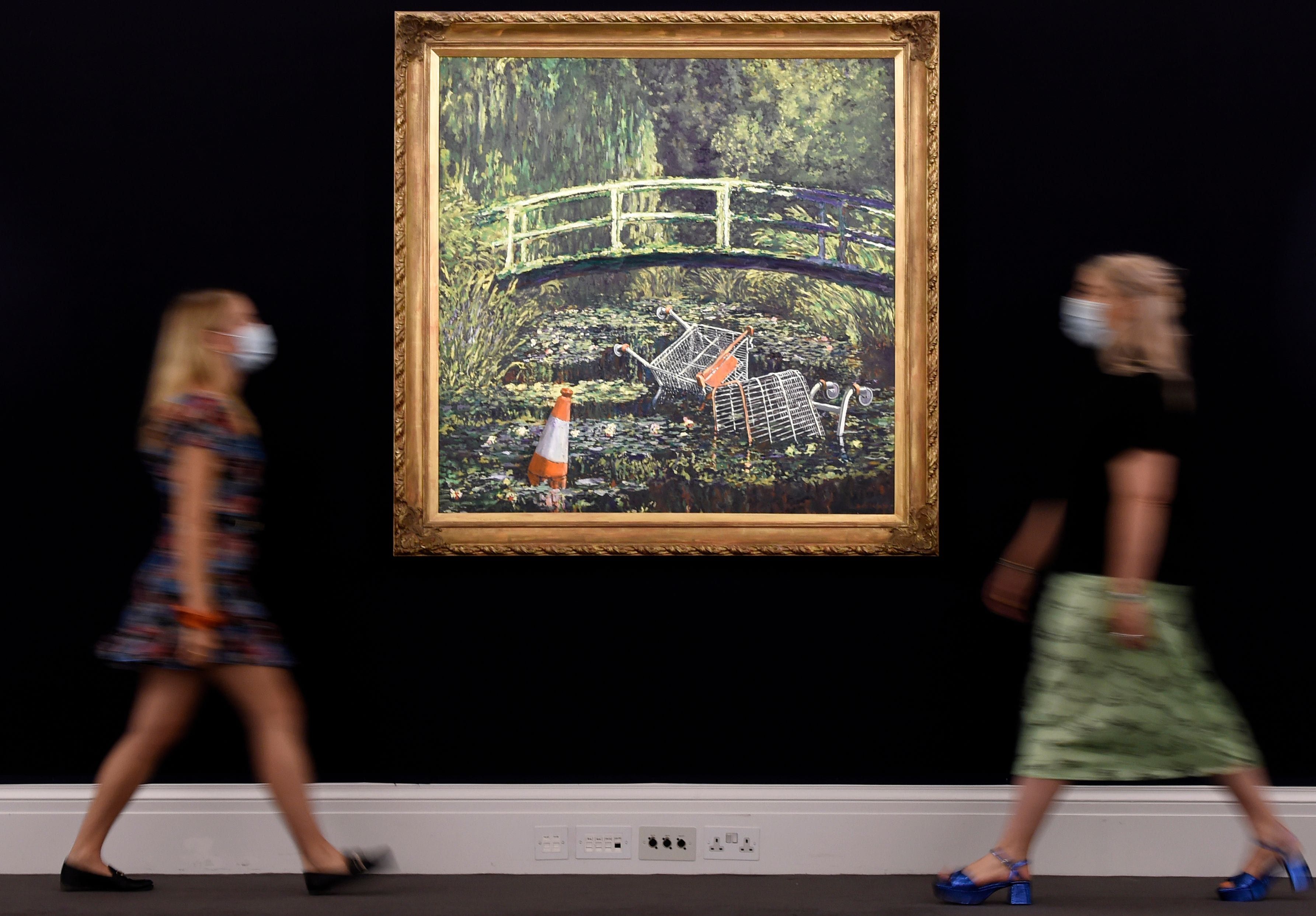 Banksy는‘Show Me the Monet’으로 정치 성명을 발표하려했지만 아무도 신경 쓰지 않았습니다.