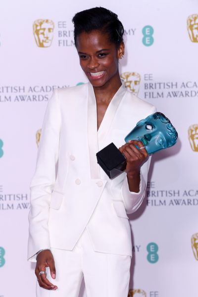   Letitia Wright - EE Rising Star
72. British Academy Film Awards, lehdistöhuone, Royal Albert Hall, Lontoo, Iso-Britannia – 10. helmikuuta 2019