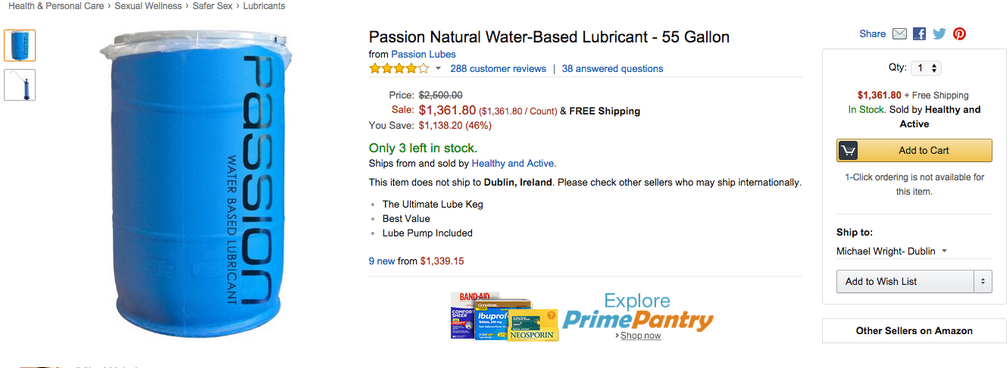 بطری Lube 55 گالنی با قیمت 1K دلار بهترین معامله Amazon Prime Day است