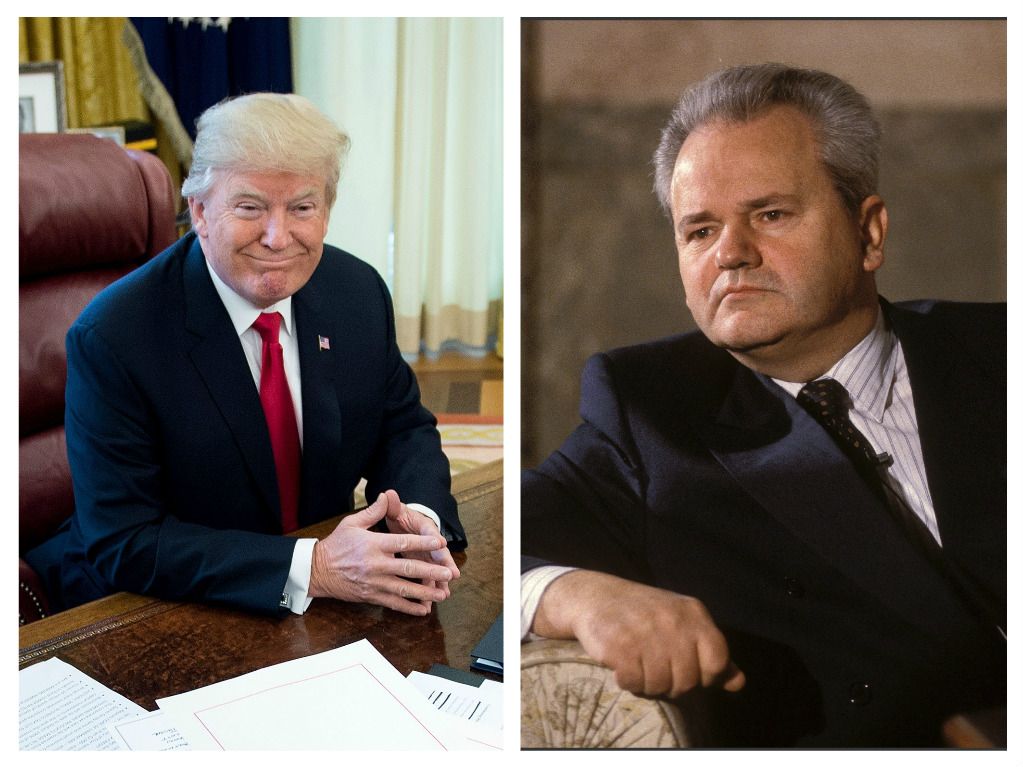 Rabhadh: Is e Slobodan Milosevic ann an Ameireagaidh Dòmhnall Trump