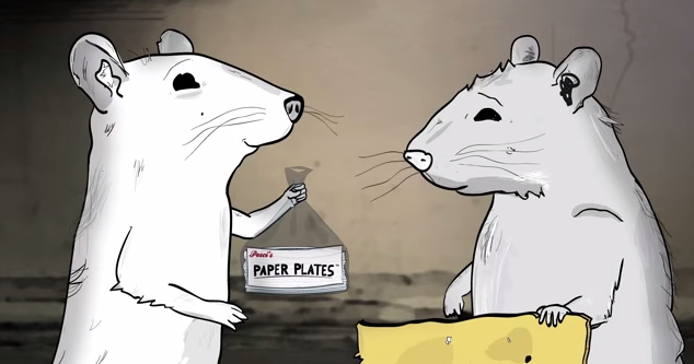 Doi șobolani (cu vocea lui Phil Matarese și Mike Luciano) în Animale.